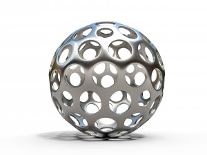 Sphere with holes 3D 模型