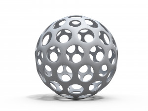 Sphere with holes 3D 模型
