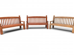 Wooden Bench 3D Модель