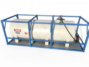 Tank Container gas 3D Model