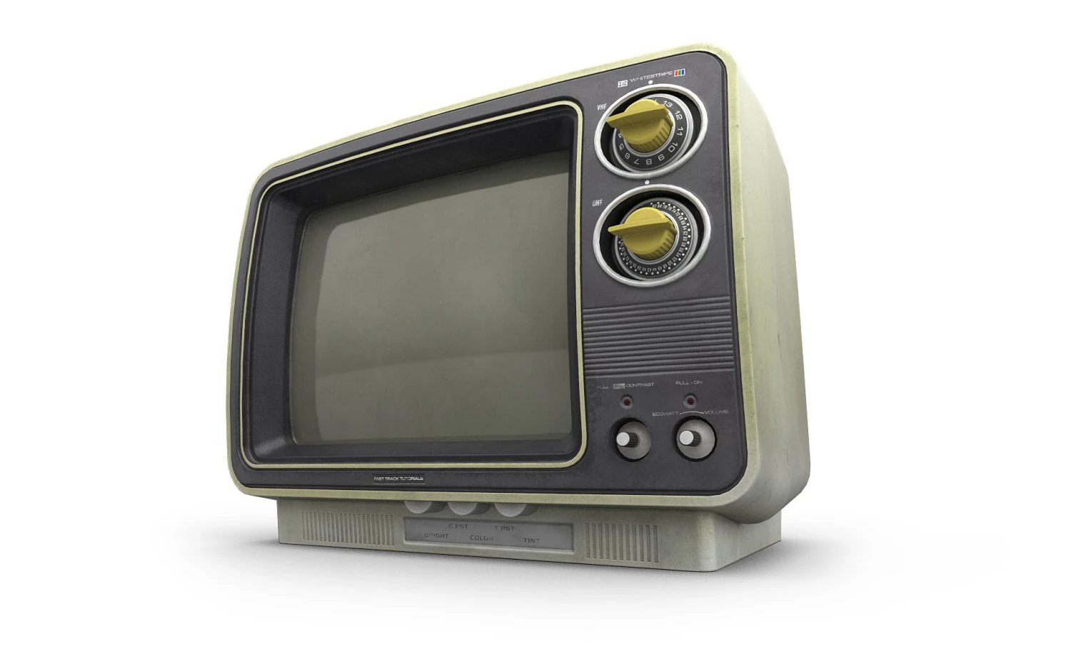 TV antiga Modelo 3D .c4d .max .obj .3ds .fbx .stl .blend 