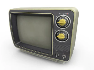 TV antiga Modelo 3D