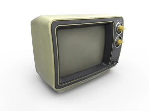 TV antiga Modelo 3D