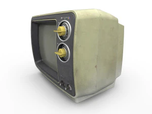 TV antiga Modelo 3D