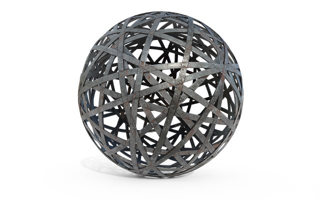 Decorative Ball 3D Model .c4d .max .obj .3ds .fbx .stl .blend 