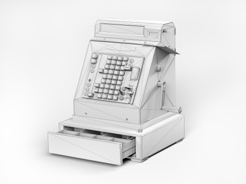 Cash register Model 3D