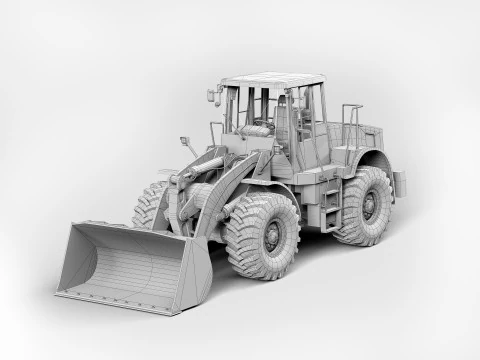 Wheel Loader 3D Model