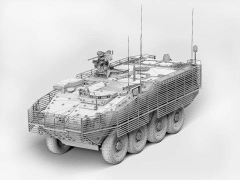 M1130 CVStryker Modello 3D