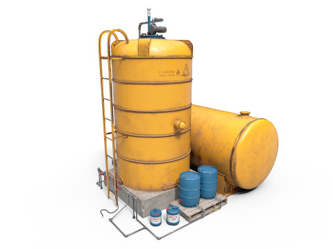 Industrial tank Modelo 3D