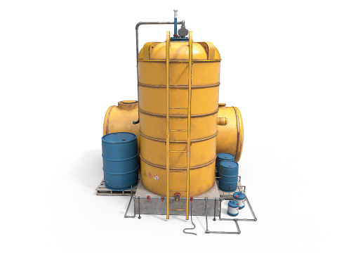Industrial tank Modello 3D