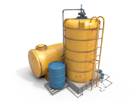Industrial tank Modello 3D