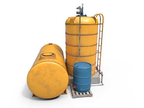 Industrial tank Modello 3D