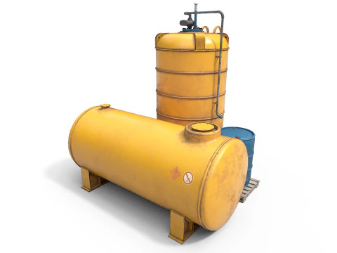 Zbiornik przemysłowy Model 3D