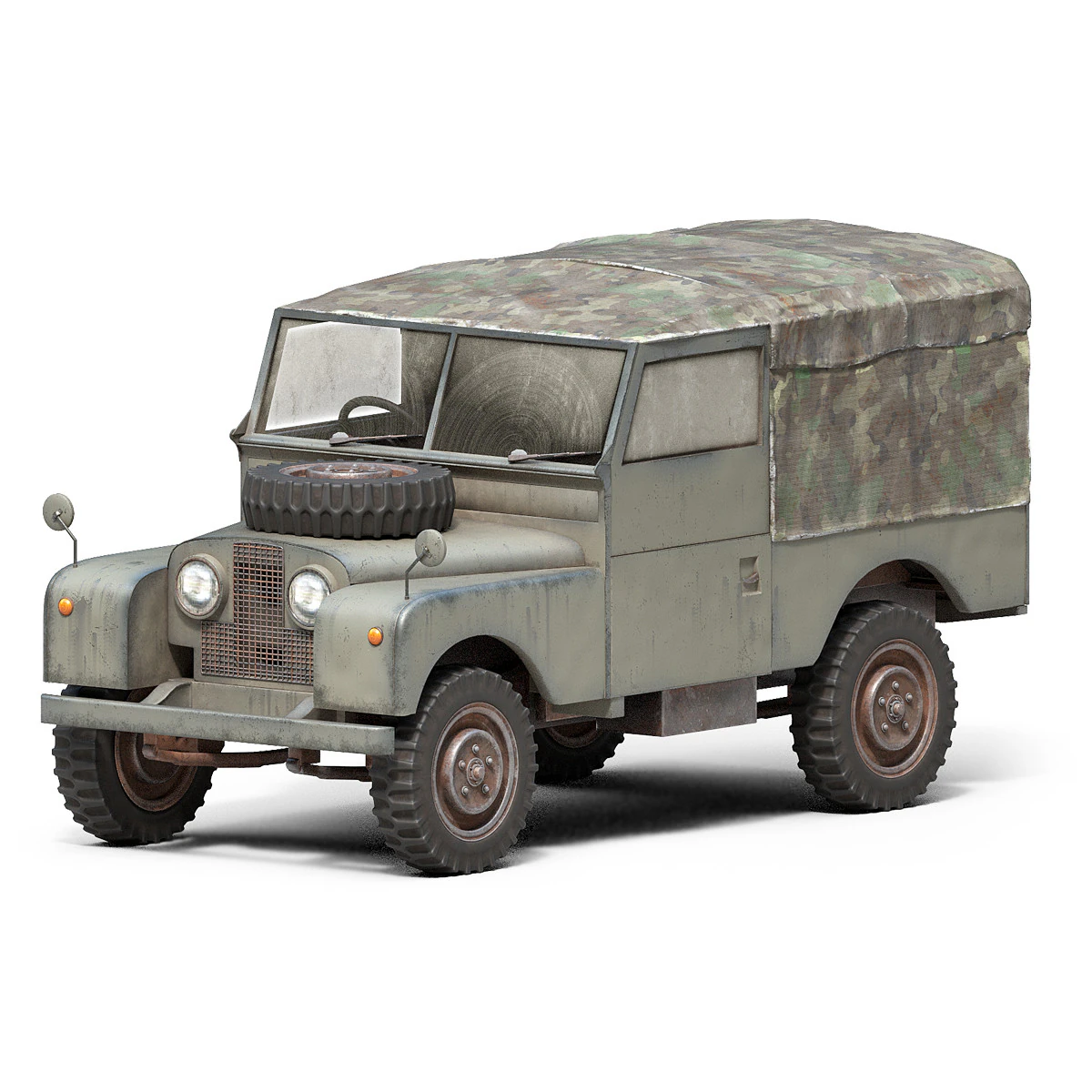 Off-Road SUV Vehicle 3D Model .c4d .max .obj .3ds .fbx .stl .blend