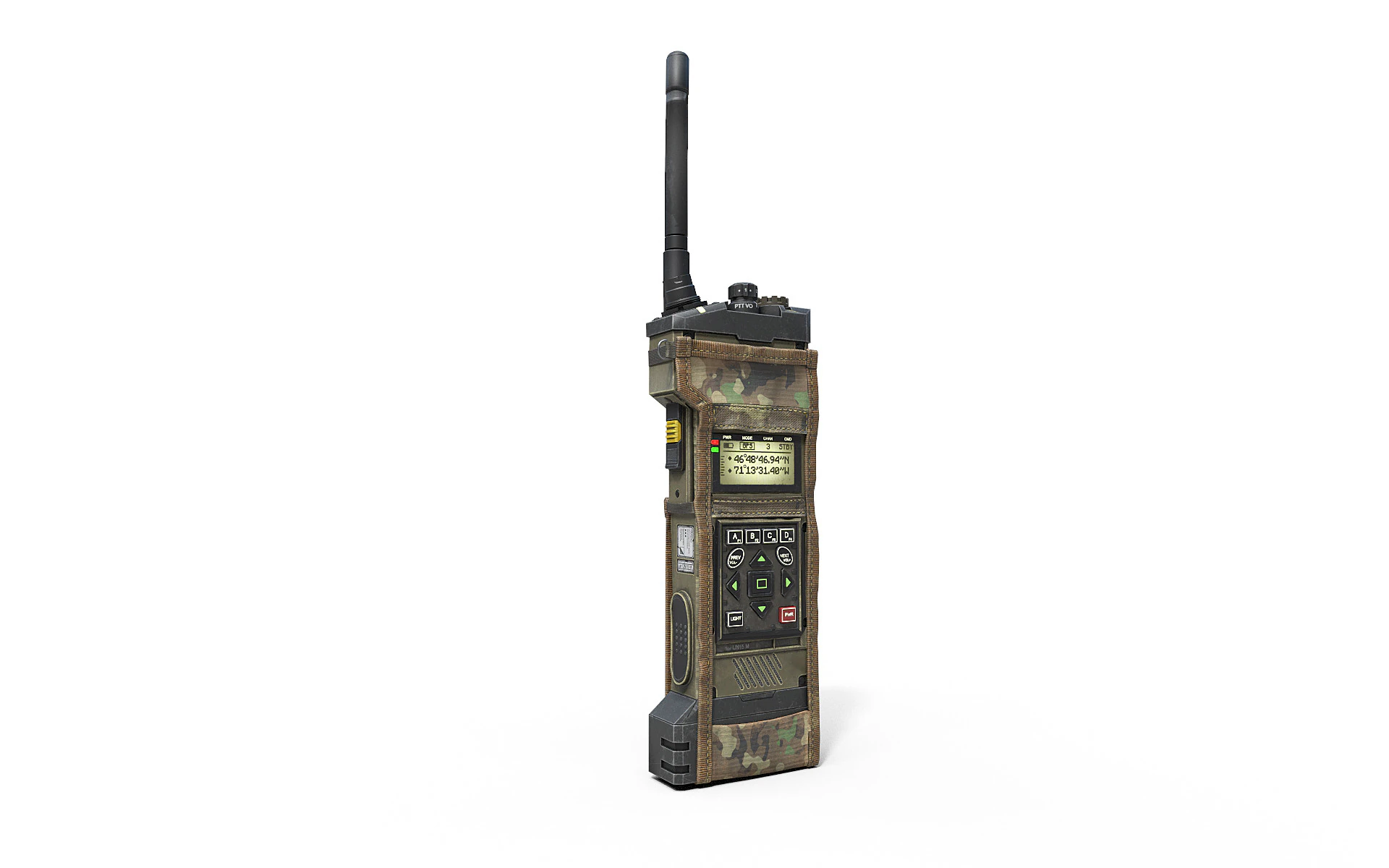 Military Radio 3D Model .c4d .max .obj .3ds .fbx .stl .blend 