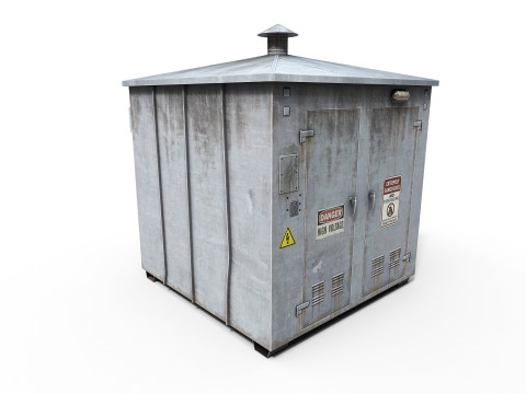 Old Electricity Box Modelo 3D