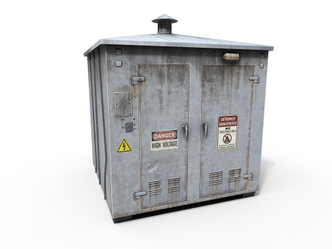 Old Electricity Box 3D-Modell