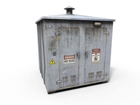 Old Electricity Box 3D Model