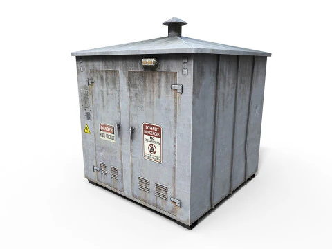 Old Electricity Box 3D Model