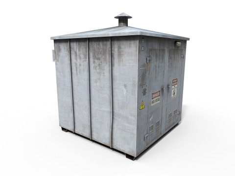 Old Electricity Box 3D-Modell
