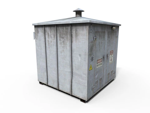 Old Electricity Box 3D Model
