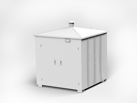 Old Electricity Box 3D-Modell