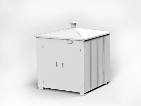Old Electricity Box 3D Model