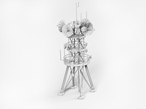 Radar antenna Model 3D