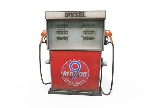 Gas Pump 3D Model