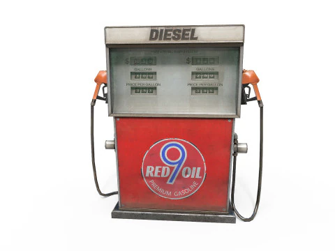 Gas Pump 3D Model