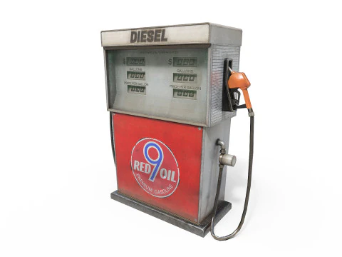 Gas Pump 3D Model