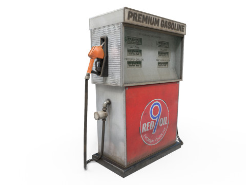 Gas Pump 3D Model