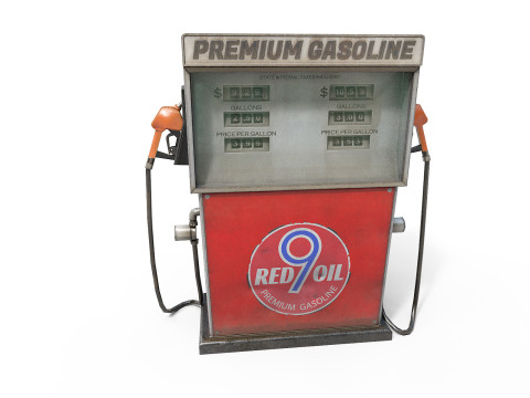 Gas Pump 3D Model