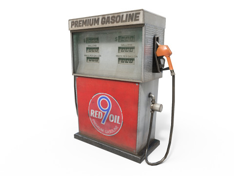 Gas Pump 3D Model