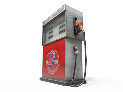 Gas Pump 3D Model