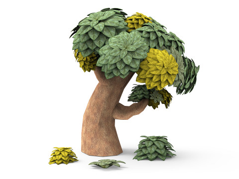 Artoon tree 3D 모델