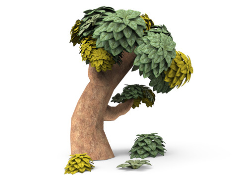 Artoon tree Model 3D