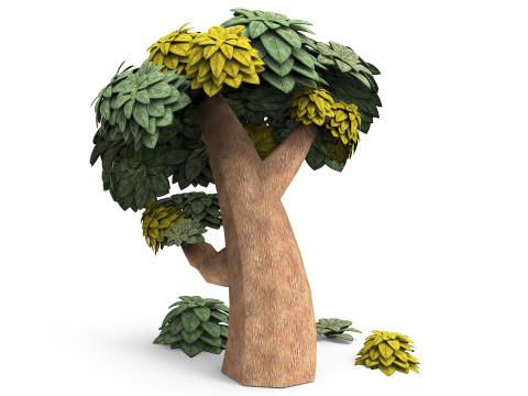 Artoon tree Model 3D