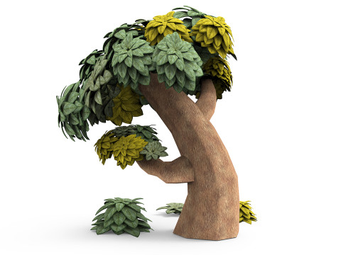 Artoon tree Model 3D