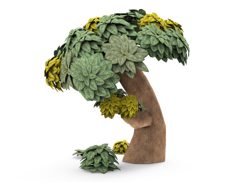 Artoon tree Model 3D