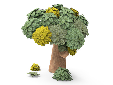 Artoon tree Model 3D