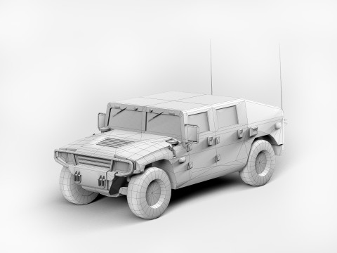 Humvee Military 3D-Modell
