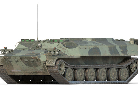 All-terrain vehicle MTLB Modelo 3D