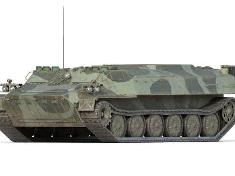 Veicolo fuoristrada MTLB Modello 3D