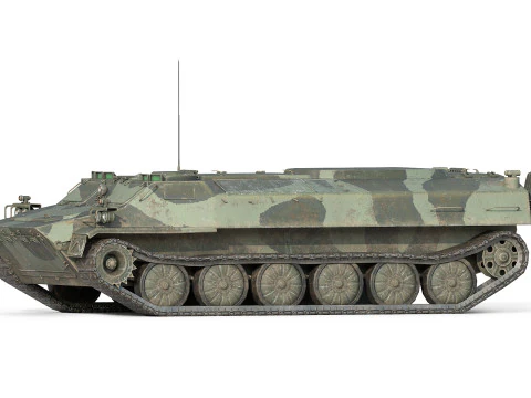 Veicolo fuoristrada MTLB Modello 3D