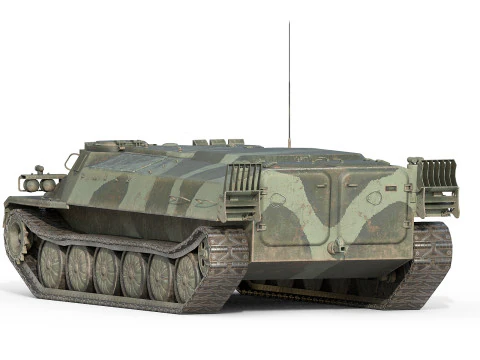 Veicolo fuoristrada MTLB Modello 3D