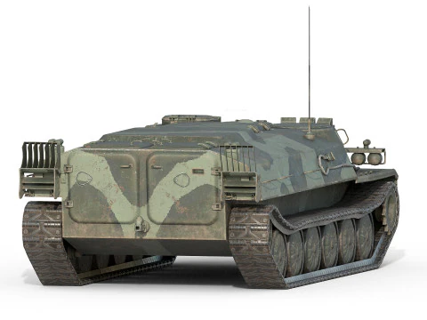 Veicolo fuoristrada MTLB Modello 3D