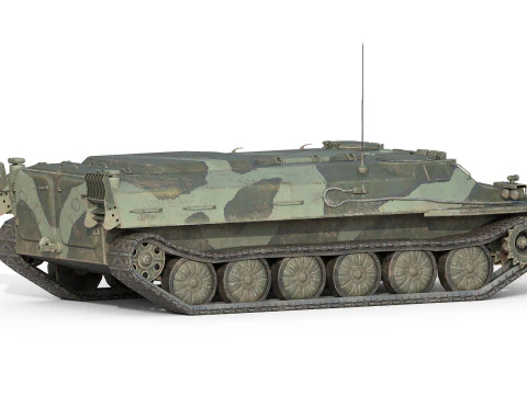 Veicolo fuoristrada MTLB Modello 3D