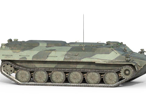 Veicolo fuoristrada MTLB Modello 3D