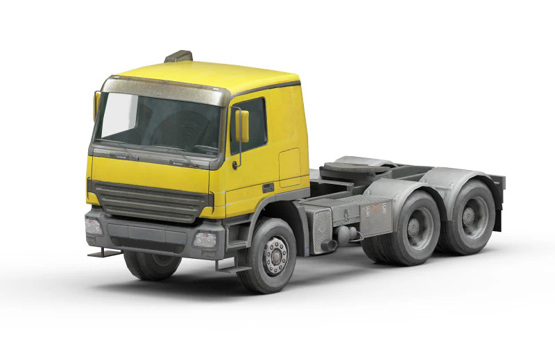 대형 트럭 3D 모델 .c4d .max .obj .3ds .fbx .stl .blend